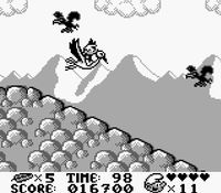 une photo d'Ã©cran de Les Schtroumpfs sur Nintendo Game Boy